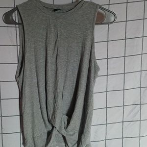 Grey Shein Bottom tie shirt Girls Large